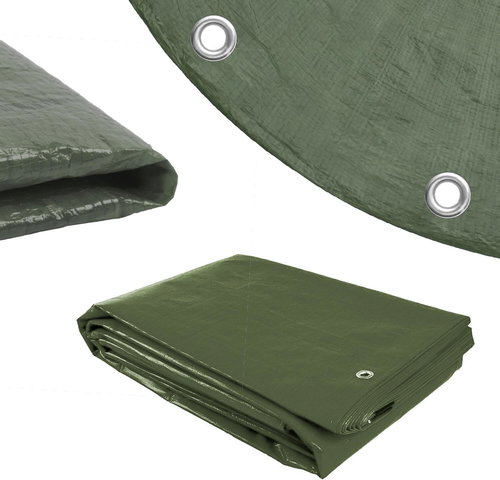 PROCRAFT Cover sheet round green GT 5 m, 120 g/m2 - Tarp Cover - Main image