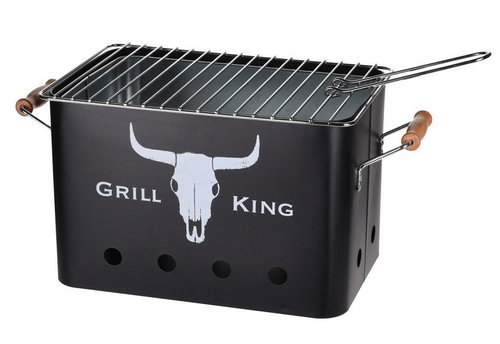 PROGARDEN Portable picnic grill GRILL KING black - Grill - Main image