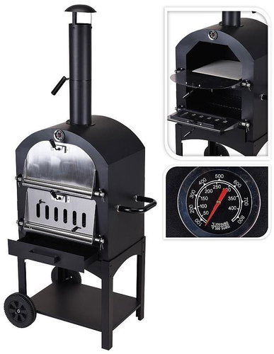 PROGARDEN 3in1 multifunctional pizza oven / grill and smoker - Grill - Main image