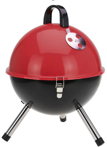 PROGARDEN Charcoal grill portable 31cm red - Grill - Main image