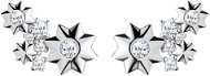 Preciosa Stříbrné náušnice Orion, hvězdy s kubickou zirkonií Preciosa - Náušnice