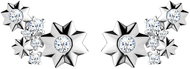Preciosa Silver earrings Orion, stars with cubic zirconia Preciosa - Earrings