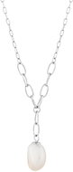 Preciosa Silver Pearl Heart necklace with river pearl Preciosa - Necklace