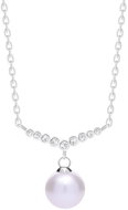 Preciosa Silver necklace Samoa with river pearl and cubic zirconia Preciosa - Necklace