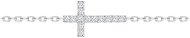 Preciosa Stříbrný náramek Tender Cross, křížek s kubickou zirkonií Preciosa - Bracelet