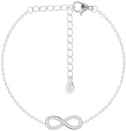 Preciosa Silver bracelet Waikiki, infinity with cubic zirconia Preciosa - Bracelet