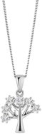 Preciosa Silver pendant with chain Sevilla, tree of life with cubic zirconia Preciosa - Necklace