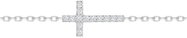Preciosa Silver leg chain Tender Cross, cross with cubic zirconia Preciosa - Chain Necklace