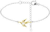 Preciosa Gold plated bracelet Avignon swallow with cubic zirconia (Ag 925/1000; 2 g) - Bracelet
