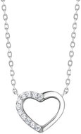 Preciosa Silver necklace True Love with cubic zirconia (Ag 925/1000; 3 g) - Necklace