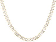 Preciosa Gold plated surgical steel Luxe necklace with cubic zirconia - Necklace