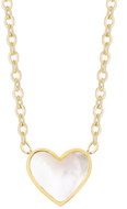 Preciosa Gold plated Mother of Pearl Heart necklace - Necklace
