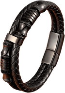 Predator Q1 Black Beautiful men's bracelet black 21 cm - Bracelet