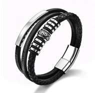 Predator Q1 Moonlight men's bracelet black 25 cm - Bracelet