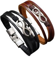 Predator Q1 Nightshade men's Infinity Bracelets, set of 2, 23 cm - Bracelet