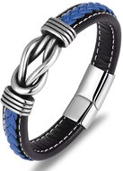 Predator Q1 Pánský náramek černo-modrý 25 cm - Náramek