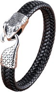 Predator Q1 Searstone men's bracelet Cobra, black 23 cm - Bracelet