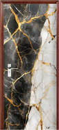 Predator Q1 Self-adhesive wallpaper 2D on the door, mix marble - Self-Adhesive Wallpaper