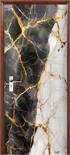 Predator Q1 Self-adhesive wallpaper 2D on the door, mix marble - Self-Adhesive Wallpaper - Main image