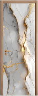 Predator Q1 Self-adhesive 2D wallpaper for doors, white marble - Self-Adhesive Wallpaper