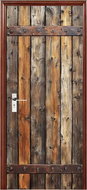 Predator Q1 Self-adhesive 2D wallpaper for doors, old doors - Self-Adhesive Wallpaper