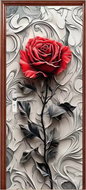 Predator Q1 Self-adhesive 2D wallpaper for doors, rose - Self-Adhesive Wallpaper