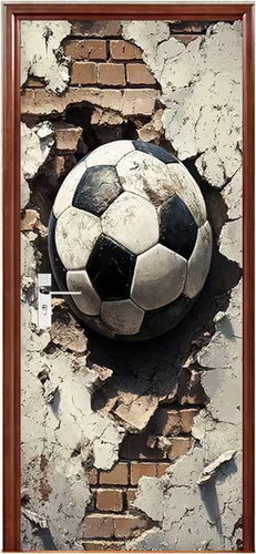 Predator Q1 Self-adhesive 2D wallpaper for doors, football - Self-Adhesive Wallpaper - Main image