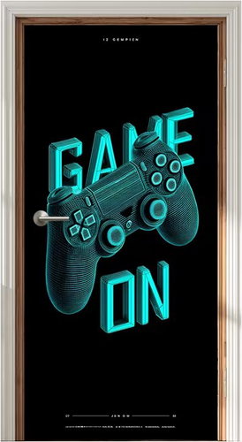 Predator Q1 Self-adhesive 2D wallpaper for doors, game controller - Self-Adhesive Wallpaper - Main image