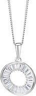 Preciosa Silver pendant with Twist chain with cubic zirconia (Ag 925/1000, 3 g) - Charm
