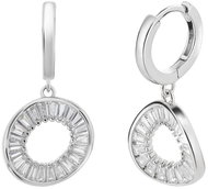 Preciosa Silver Twist Earrings with Cubic Zirconia (Ag 925/1000, 4 g) - Earrings