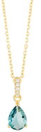 Preciosa Pozlacený stříbrný přívěsek s řetízkem Vespera s kubickou zirkonií (Ag 925/1000, 2 g) - Necklace