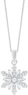 Preciosa Stříbrný přívěsek s řetízkem vločka Polaris s kubickou zirkonií (Ag 925/1000, 3 g) - Necklace