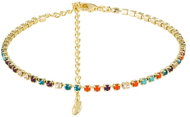 Preciosa Pozlacený bižuterní náramek Glowline s českým křišťálem Preciosa, jednoduchý - Bracelet