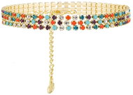 Preciosa Pozlacený bižuterní náramek Glowline s českým křišťálem Preciosa, trojitý - Bracelet