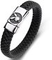 Bracelet Predator Q1 Playboy Elegant leather bracelet 21 cm black - Náramek