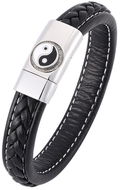 Náramek Predator Q1 PD0352 Yin Yang 21 cm černý - Náramek