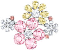 Preciosa Bižuterní brož květy Florita s českým křišťálem Preciosa - Brooch