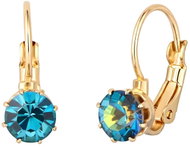 Preciosa Pozlacené bižuterní náušnice Camelea s českým křišťálem Preciosa, klapky - Earrings