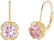 Preciosa Pozlacené stříbrné náušnice Astralis s kubickou zirkonií (Ag 925/1000, 2 g) - Earrings