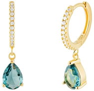 Preciosa Pozlacené stříbrné náušnice Vespera s kubickou zirkoní (Ag 925/1000, 3 g) - Earrings