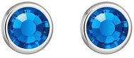Preciosa Náušnice Carlyn z chirurgické oceli s českým křišťálem Preciosa, modré - Earrings