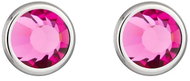 Preciosa Náušnice Carlyn z chirurgické oceli s českým křišťálem Preciosa, růžové - Earrings