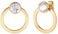 Preciosa Pozlacené náušnice Circolina z chirurgické oceli s český křišťálem Preciosa - Earrings