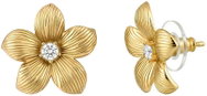 Preciosa Pozlacené náušnice Graziosa, květiny z chirurgické oceli s kubickou zirkonií, puzety - Earrings