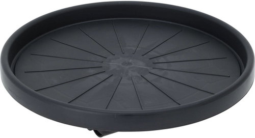 ProGarden, Pot mat on wheels, black, diameter 35 cm - Plant Saucer - Main image