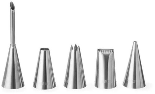 HENDI 5-piece Decorative Nozzle Set 551592 - Cake Decorating Tool - Main image