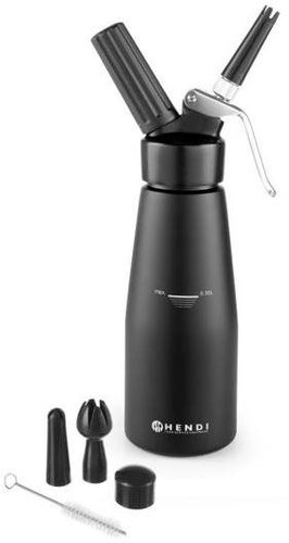 HENDI KL 0.5 l, Black, 588420 - Whipped Cream Dispenser - Main image