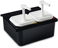 ARAVEN stand for three GN 1/9 dispensers, black - Gastro Container