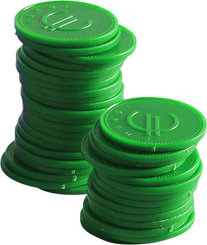 HENDI advance tokens 665138, 100 pcs, green - Gastro Equipment - Main image