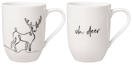 Villeroy & Boch Set of Christmas mugs with Oh Deer 2 pcs - Mug - Main image